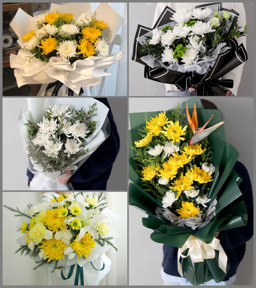 广东肇庆市怀集县洽水镇罗岗村白事花束代送